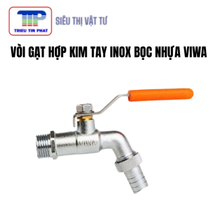 Vòi gạt hợp kim tay inox bọc nhựa VIWA PN10