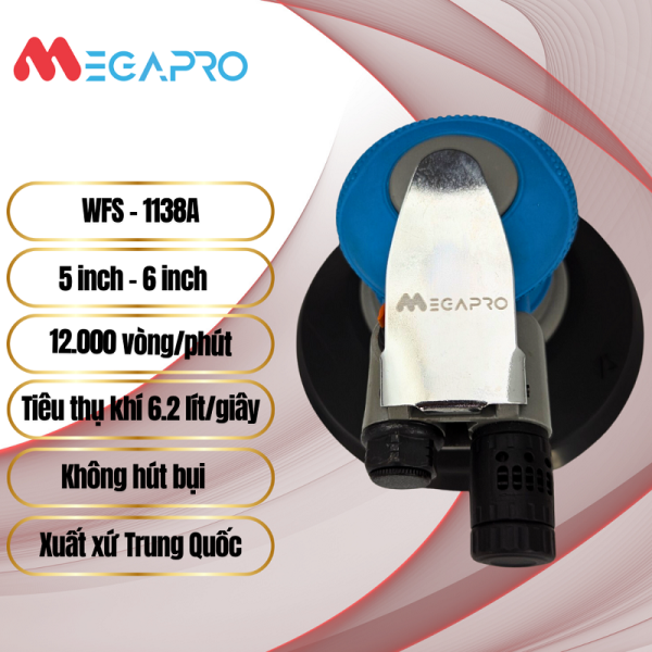 Máy chà nhám MEGAPRO đế 5 inch, 6inch - Ảnh 2