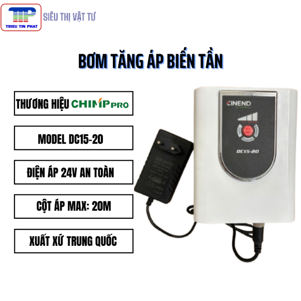Bơm tăng áp CHIMPPRO DC15-20 - Ảnh 2