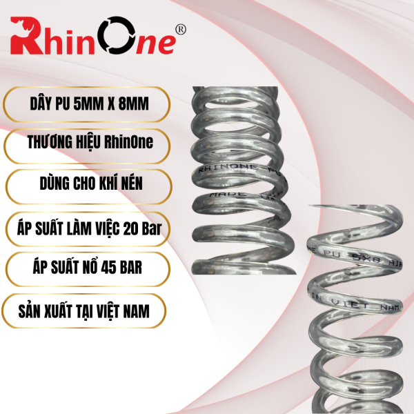 Dây hơi xoắn khí nén PU - Ảnh 3