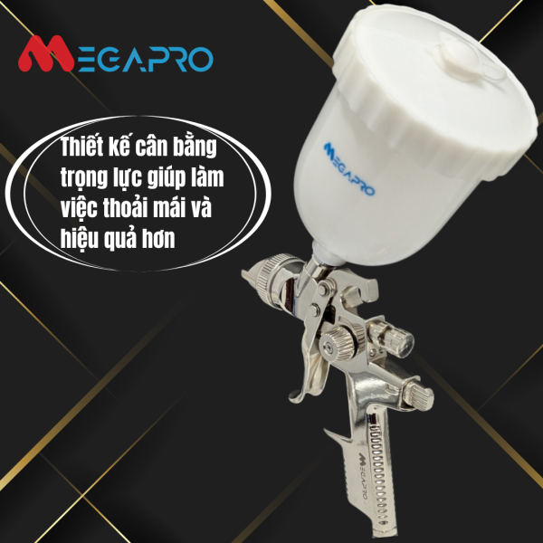 Súng phun sơn MEGAPRO H827G-AB - Ảnh 3