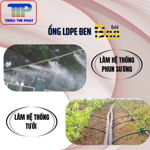 Dây dẫn nước PE dùng cho hệ thống tưới, phun sương GOLDBEE - Ảnh 5