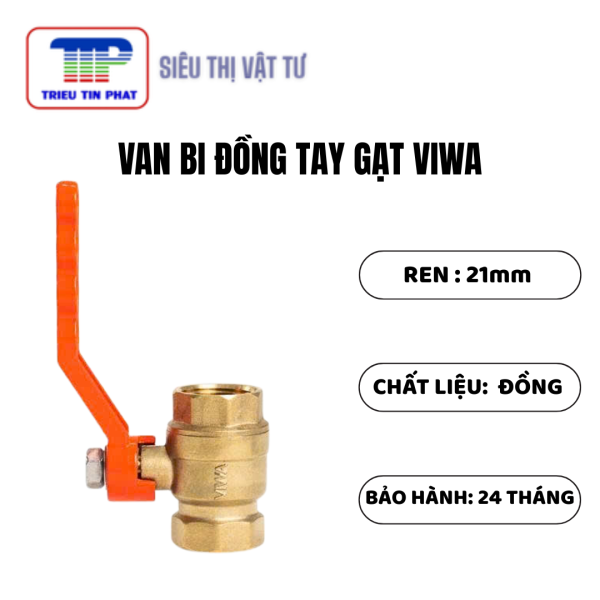 Van bi đồng tay gạt VIWA PN10 - Ảnh 2