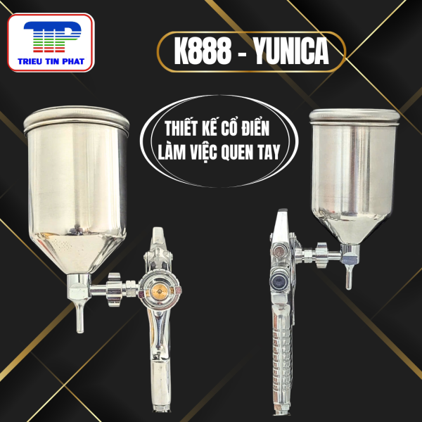 Súng phun sơn khí nén K888 YUNICA - Ảnh 5