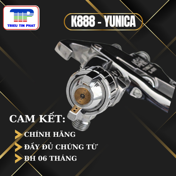 Súng phun sơn khí nén K888 YUNICA - Ảnh 3