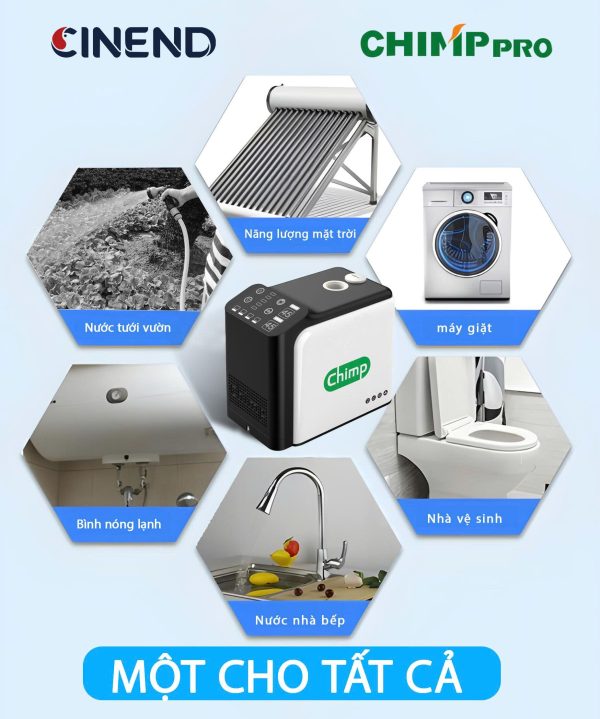 Bơm tăng áp CHIMPPRO YC-400 - Ảnh 2